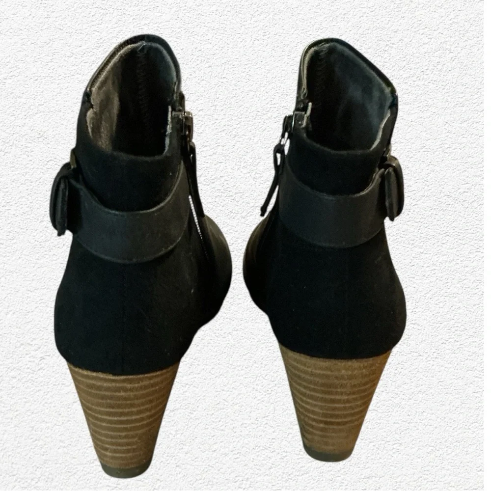 🌸DR SCHOLL’S CAMEO LEATHER-SUEDE WEDGE BOOTS